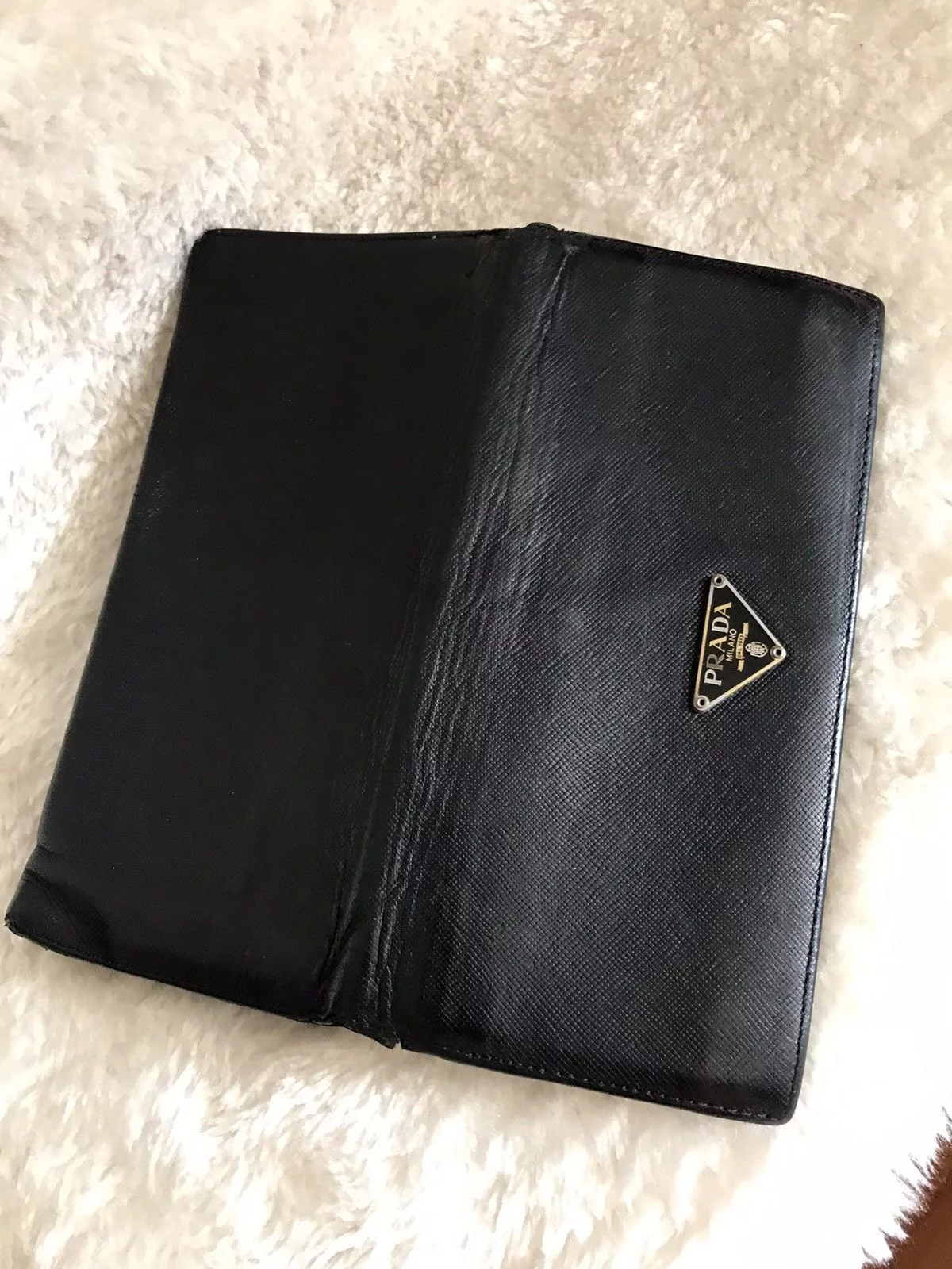 Prada Wallets Prada × Vintage PRADA Wallet Black Leather