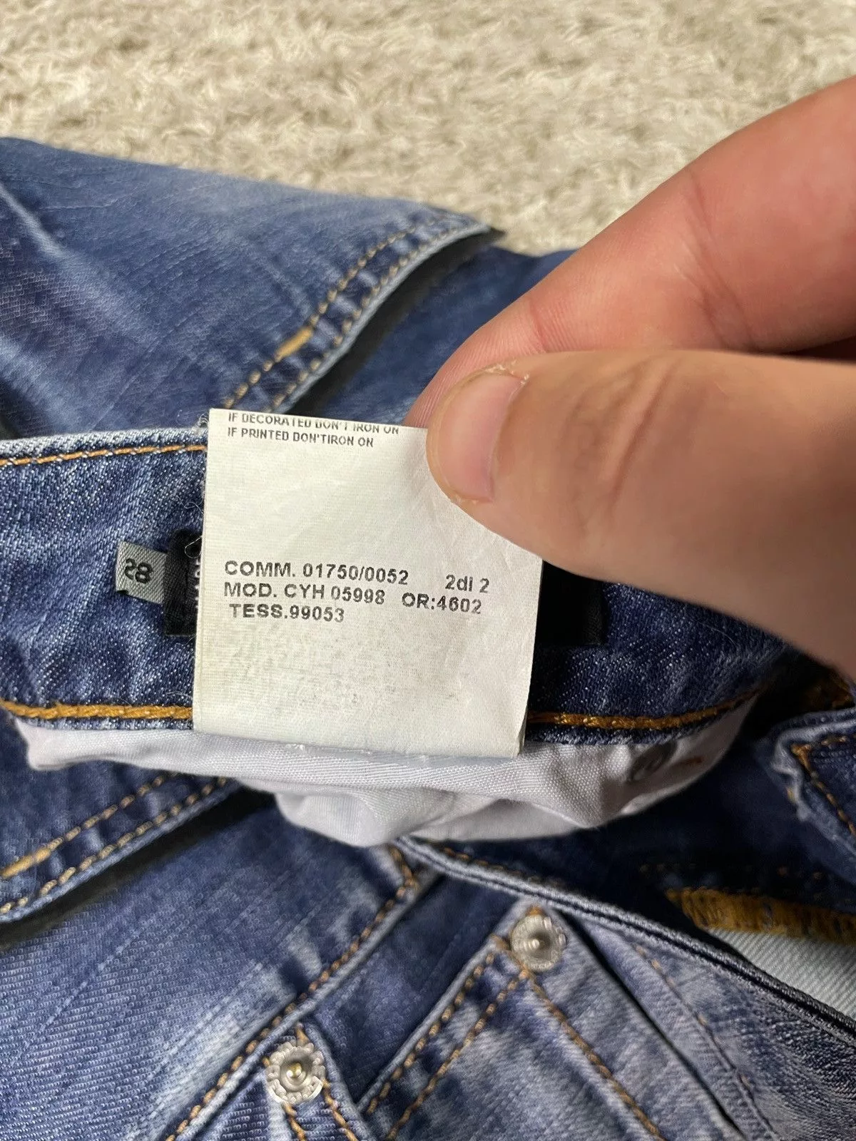 Dsquared2 Jeans Dsquared2 × Vintage Vintage Dsquared 2 Distressed Denim Jeans Pants Blue