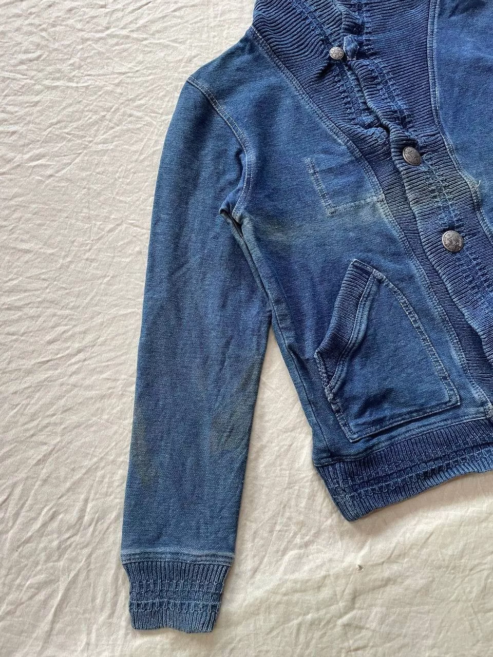 Designer Light Jackets Designer × Japanese Brand Kriff Mayer Button Up Cotton Jacket Blue