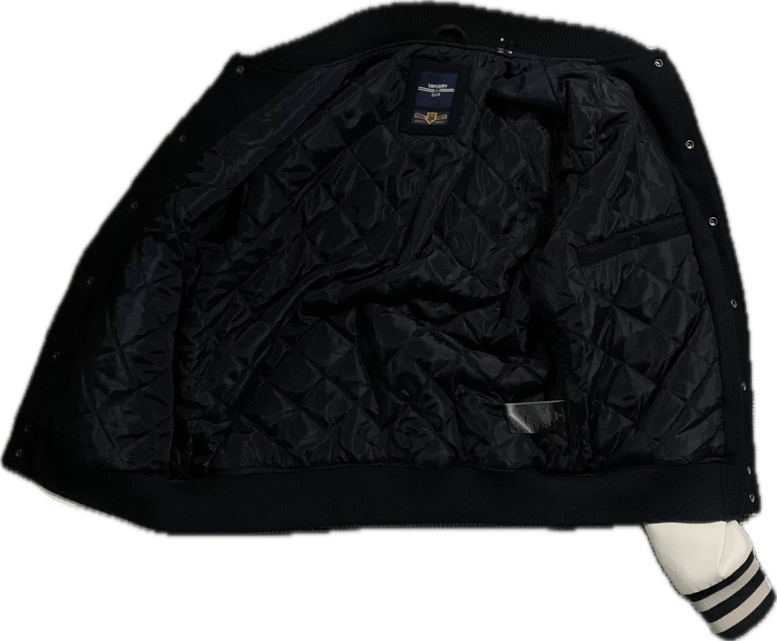 Superdry Bombers Superdry Super Dry Blue Varsity Jacket Multi