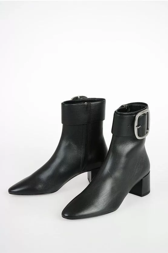 Saint Laurent Paris Boots Saint Laurent Paris Leather Ankle Boots Black