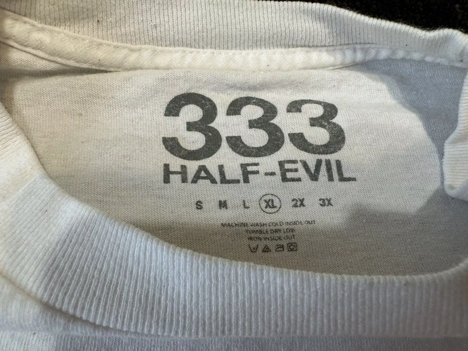 Half Evil Short Sleeve T Shirts Half Evil tee White