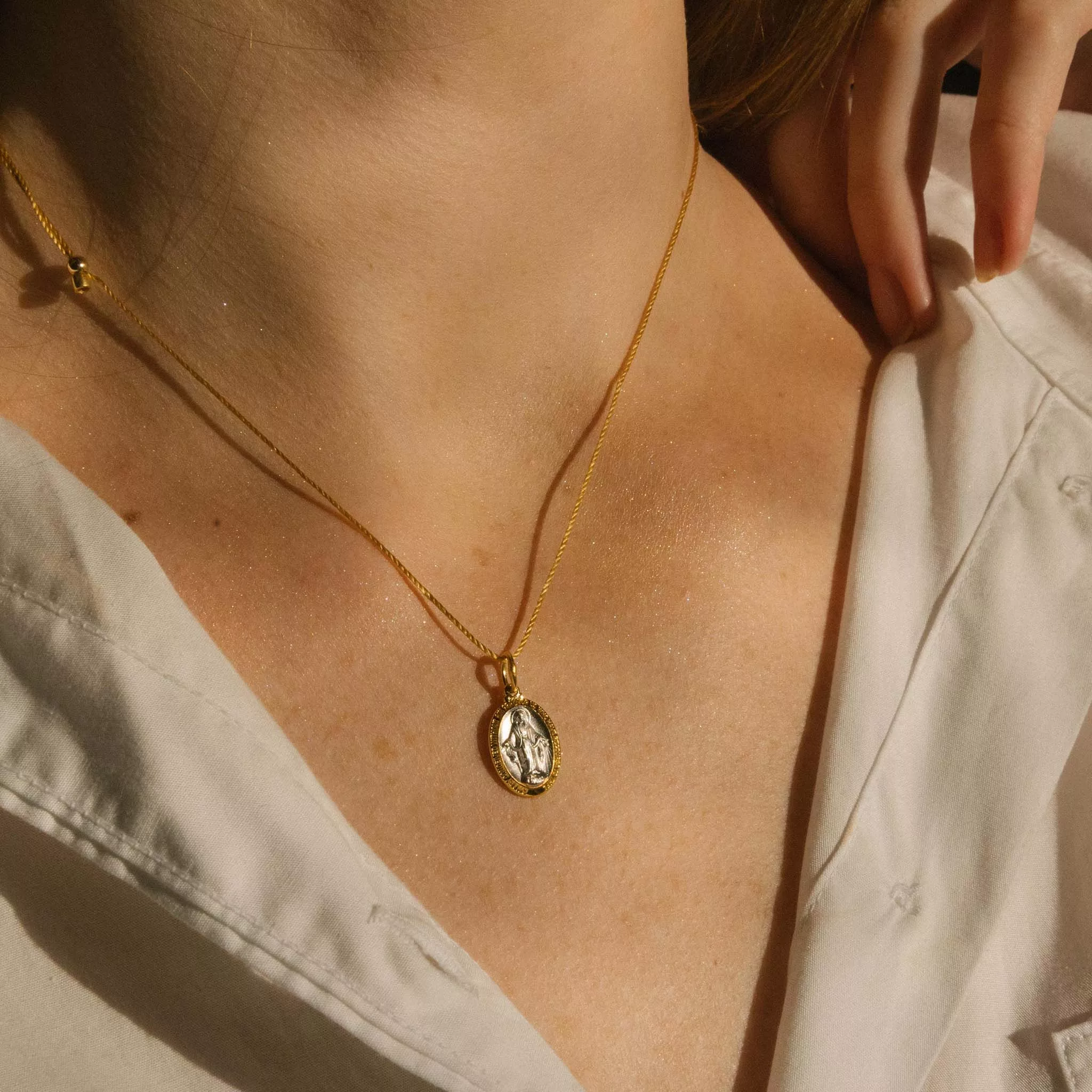 Mother Mary Chain Slider Necklace
