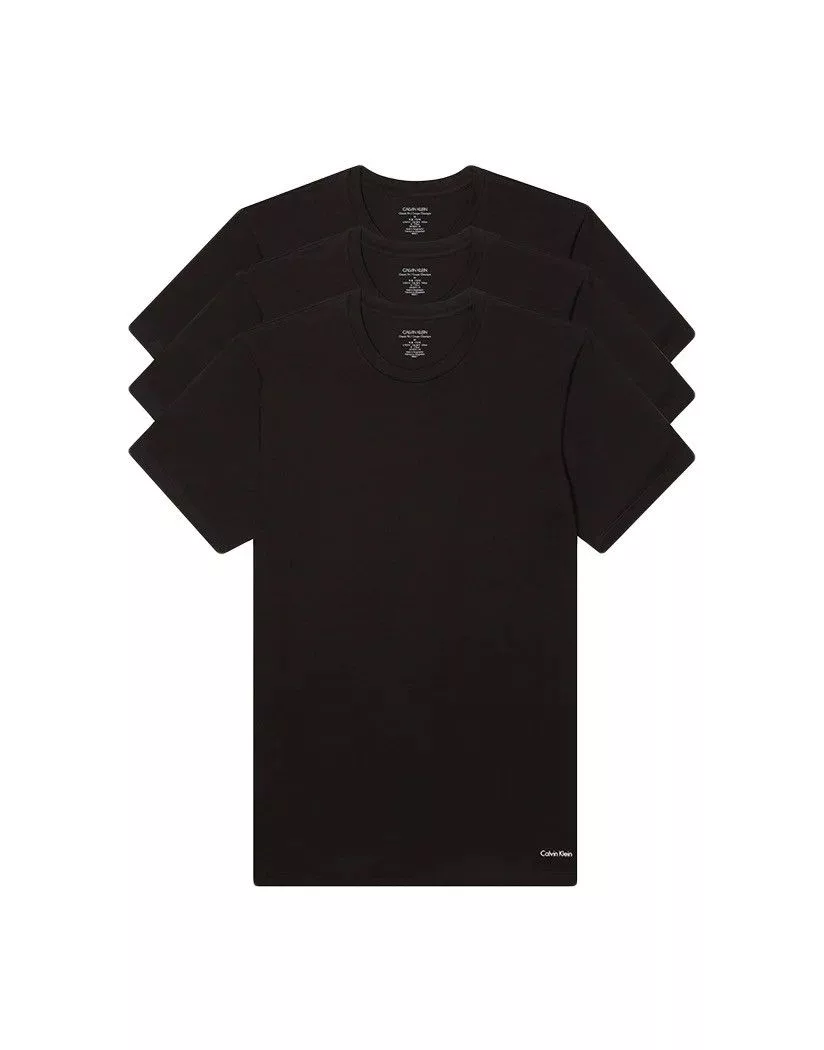 Calvin Klein Short Sleeve T Shirts Calvin Klein Pack Short Sleeve Crew Neck T-Shirt Black