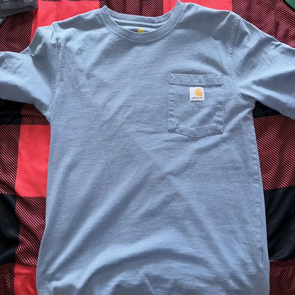 Carhartt Short Sleeve T Shirts Carhartt WIP tee Blue
