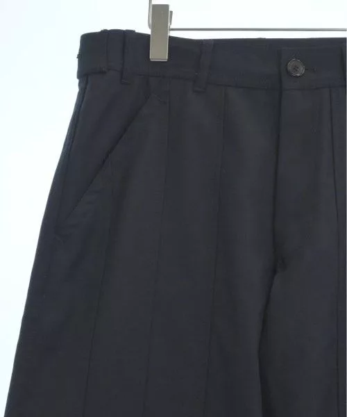 Comme des Garcons SHIRT Cropped Pants Tuck Polyester Plain Navy Blue