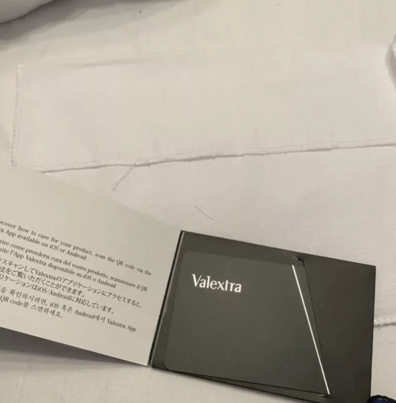 Valextra Miscellaneous Valextra royal blue pouch
