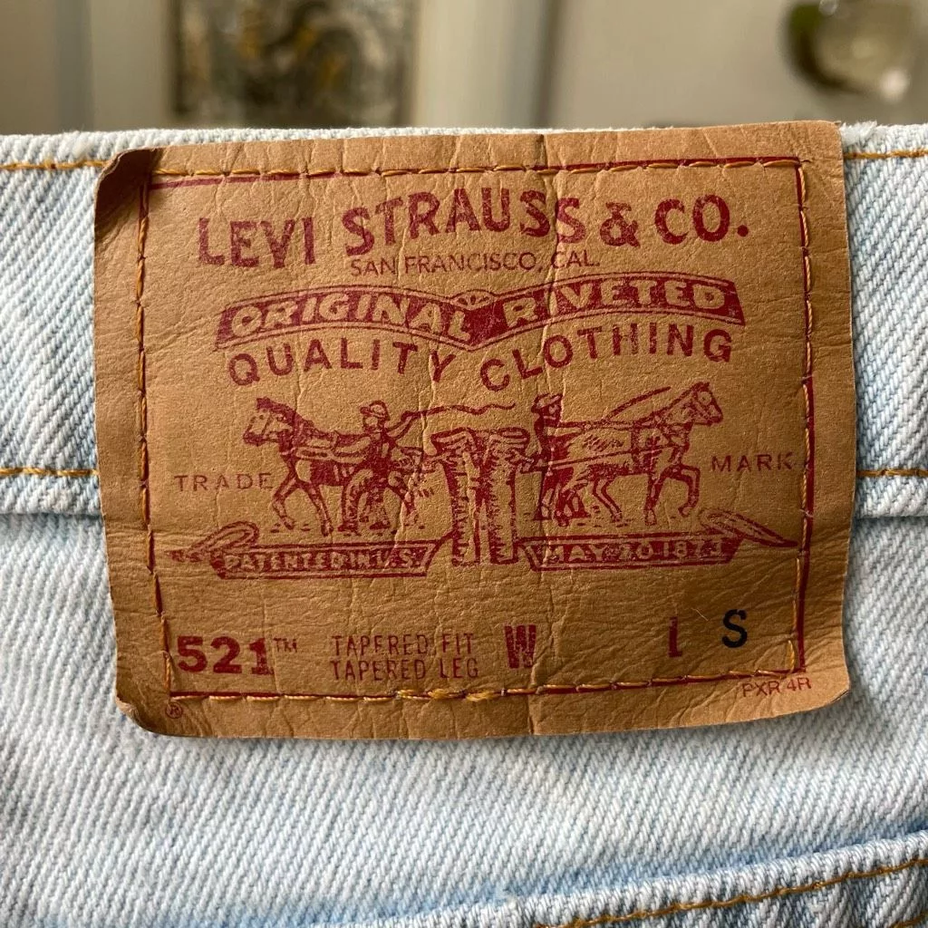 Levi's Jeans Levi's Levi’s Vintage 90s 521 Tapered Fit Jeans 16 Short Blue