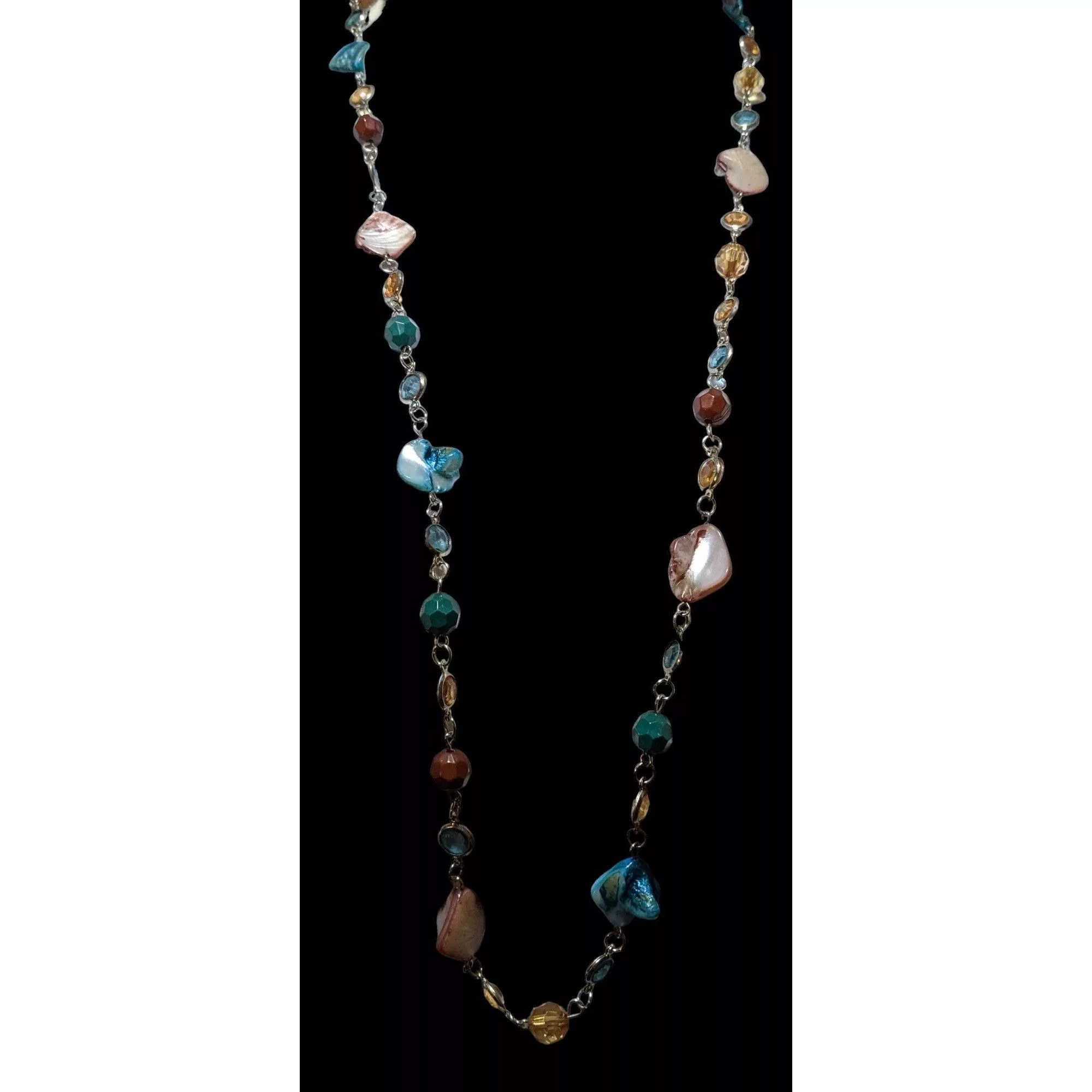 Other Necklaces Other Beachy Bohemian Shell Beaded Necklace Multi