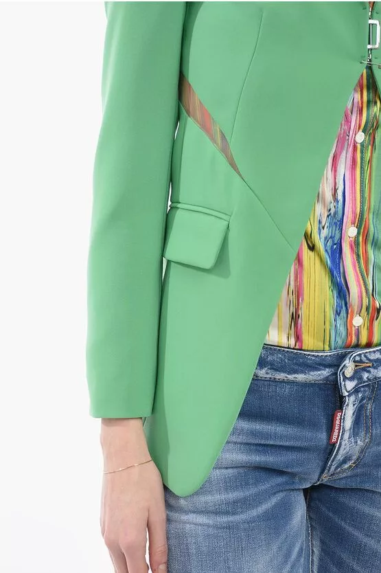 Dsquared2 Blazers Dsquared2 og1mm0624 Single Breasted Blazer in Green