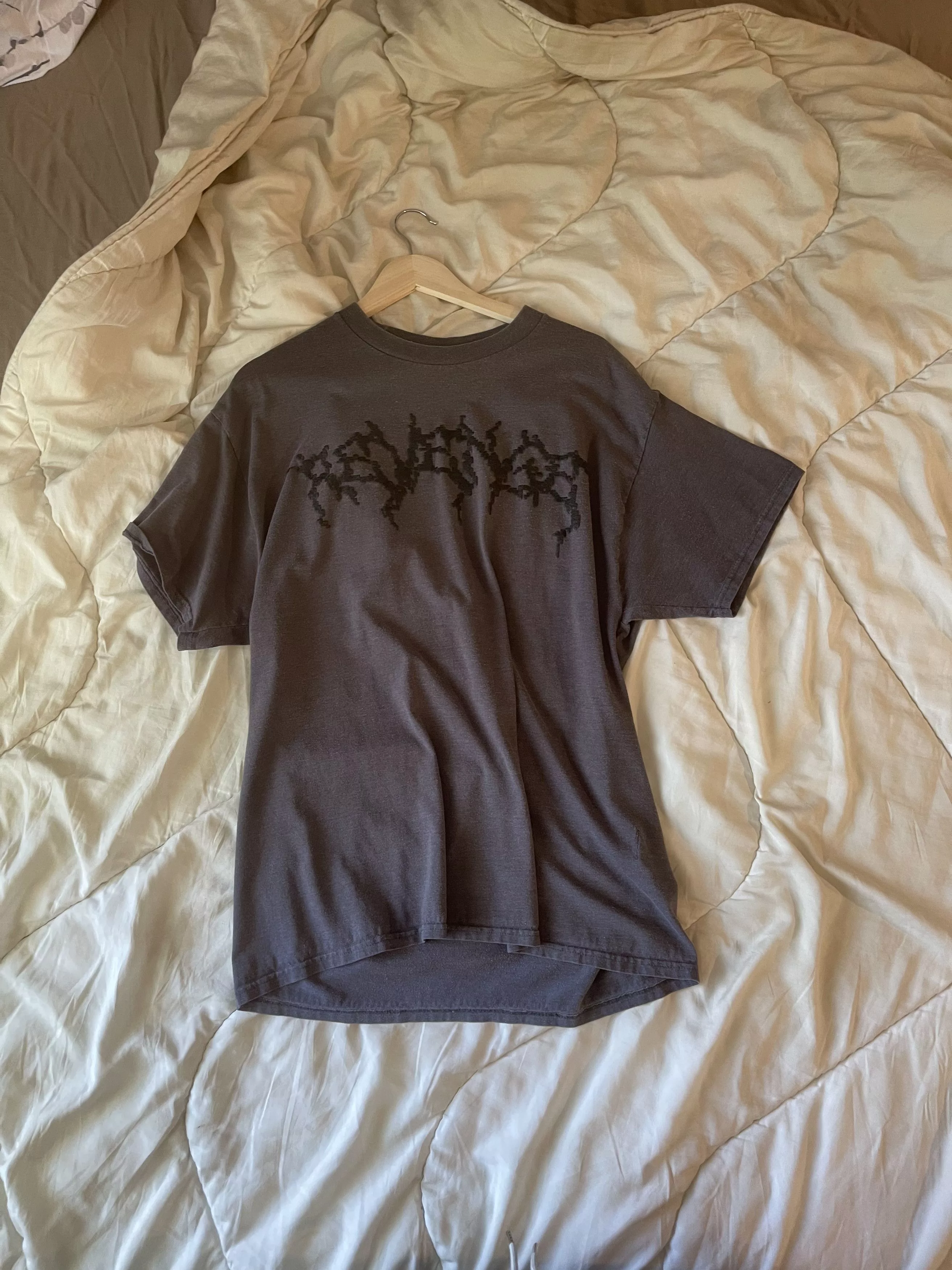 Revenge Short Sleeve T Shirts Revenge Pixel Tee Gray