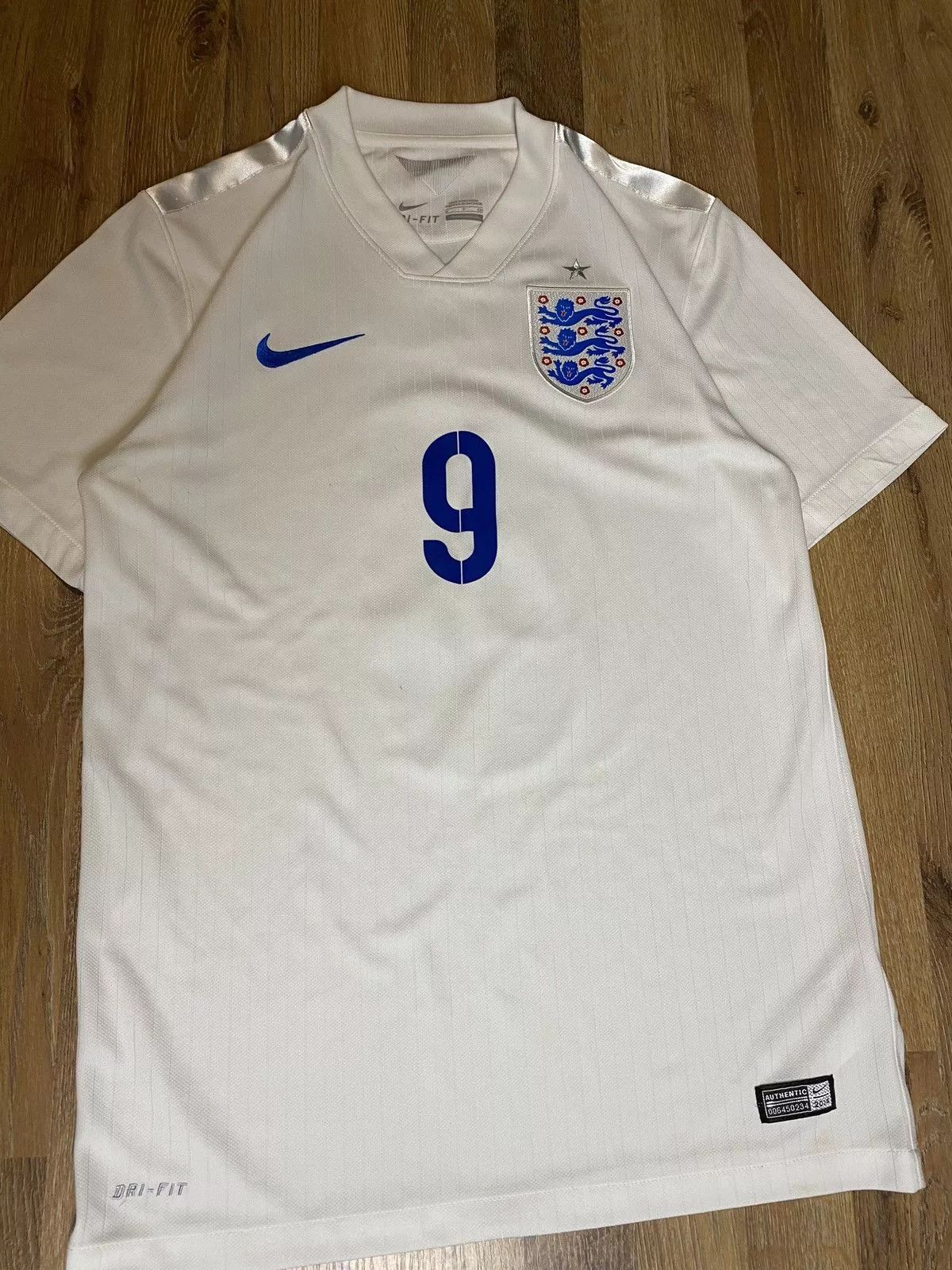 Nike Short Sleeve T Shirts nike England soccer shirt Sturridge 9 White