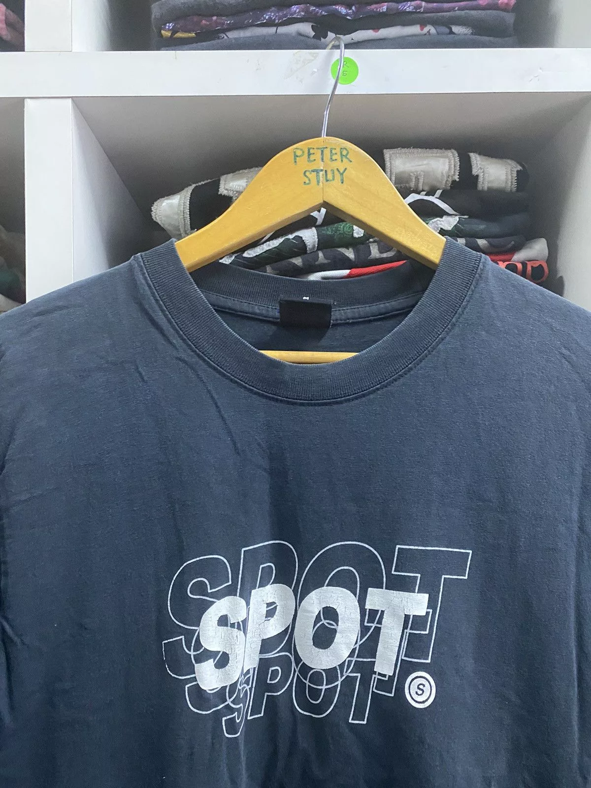 District Vision Short Sleeve T Shirts District Vision × Vintage Vintage Vision Club Spot T-shirt Black Streetwear