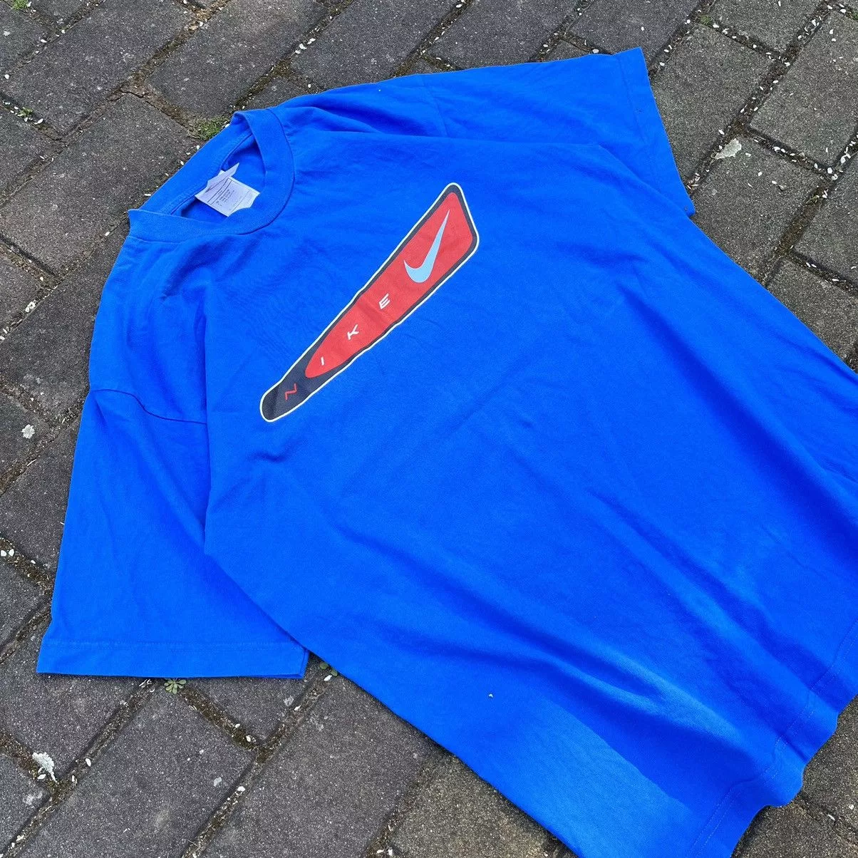 Nike Long Sleeve T Shirts Nike × Vintage Nike vintage 90s t-shirt Blue