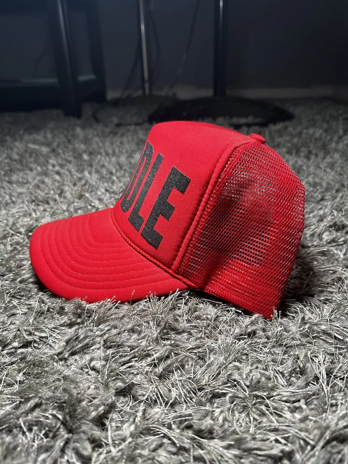 Antony Riddle Hats Antony Riddle Red/Black Glitter RiDDLE Trucker Hat
