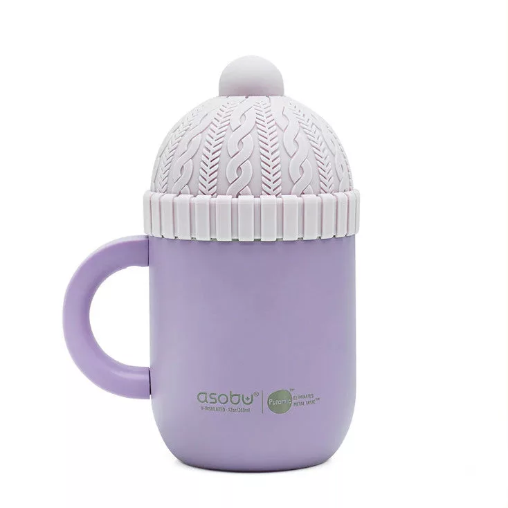 Happy Hat Insulated Mug Purple