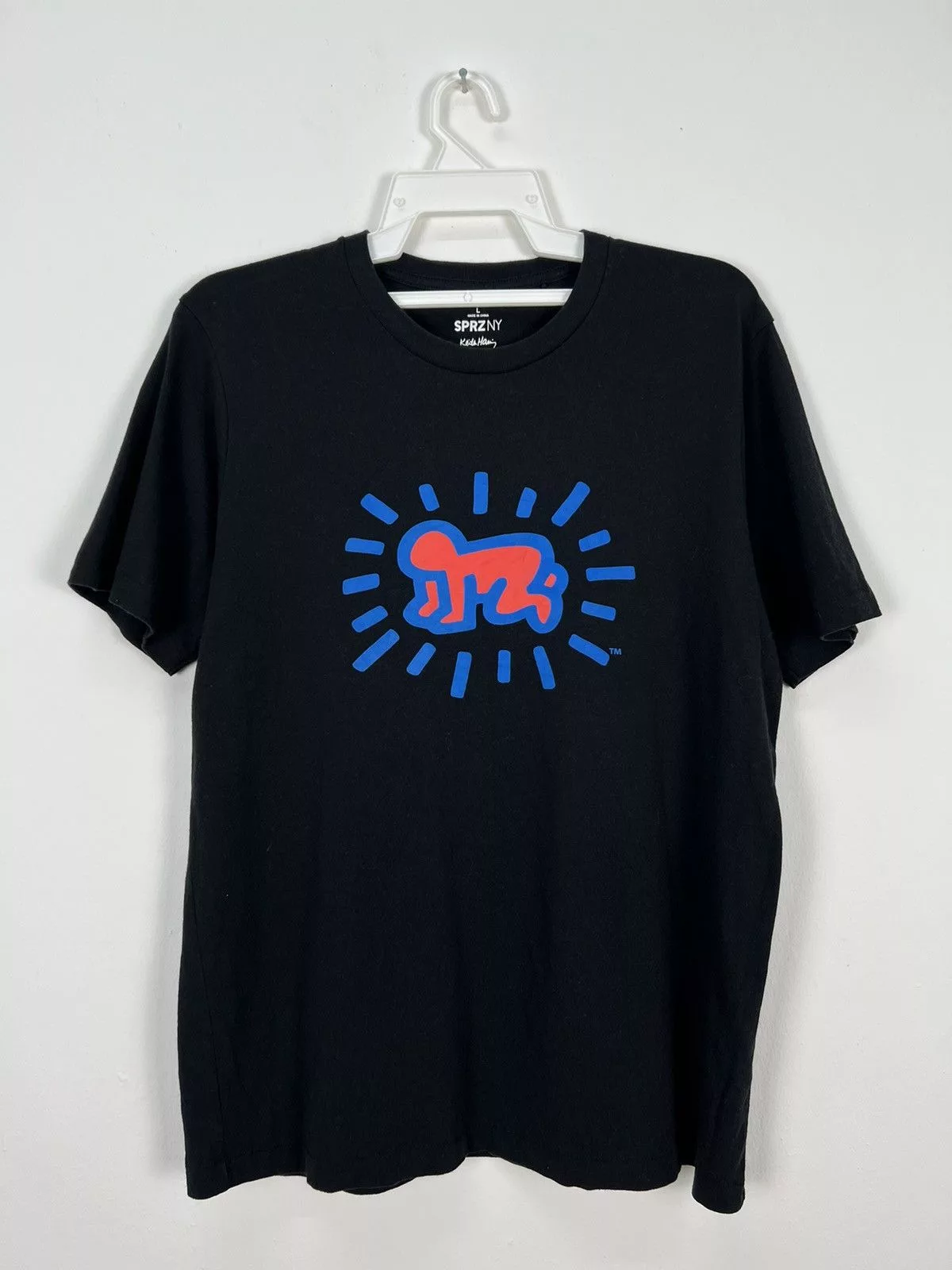 Keith Haring Short Sleeve T Shirts Keith Haring × Uniqlo Keith Haring X SPRZNY X Uniqlo MoMA Special Edition Tee Black