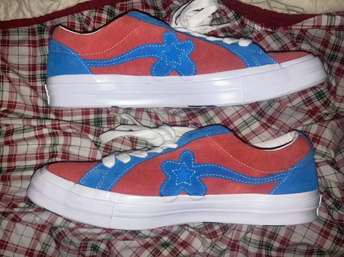 Golf le Fleur Low Top Sneakers Golf le Fleur × Golf Wang × Tyler The Creator Converse Ox Tyler the Creator Golf Le Fleur Red Blue Multi