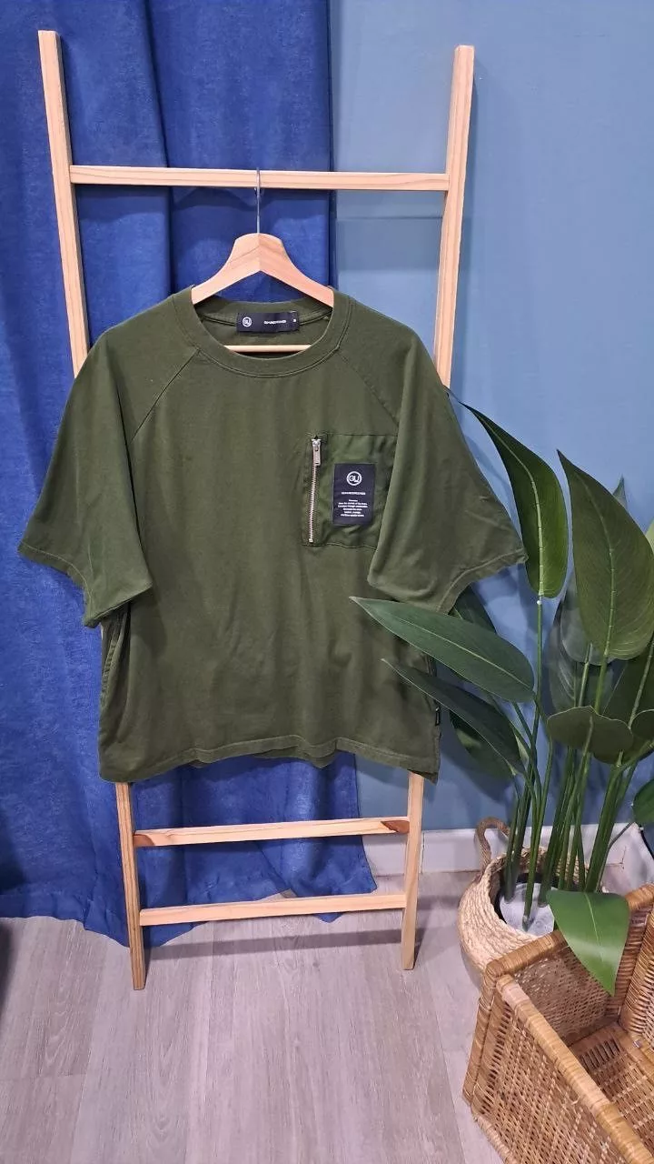 GU Short Sleeve T Shirts GU × Undercover GU x Undercover Pocket Tee Green