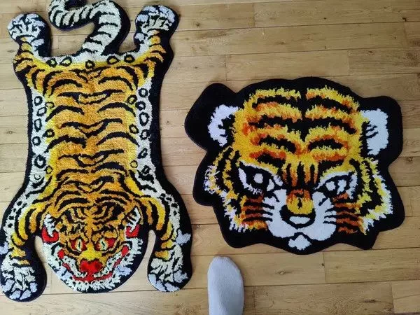 Other Miscellaneous Other 3D Tiger Shape Soft Rug Multi