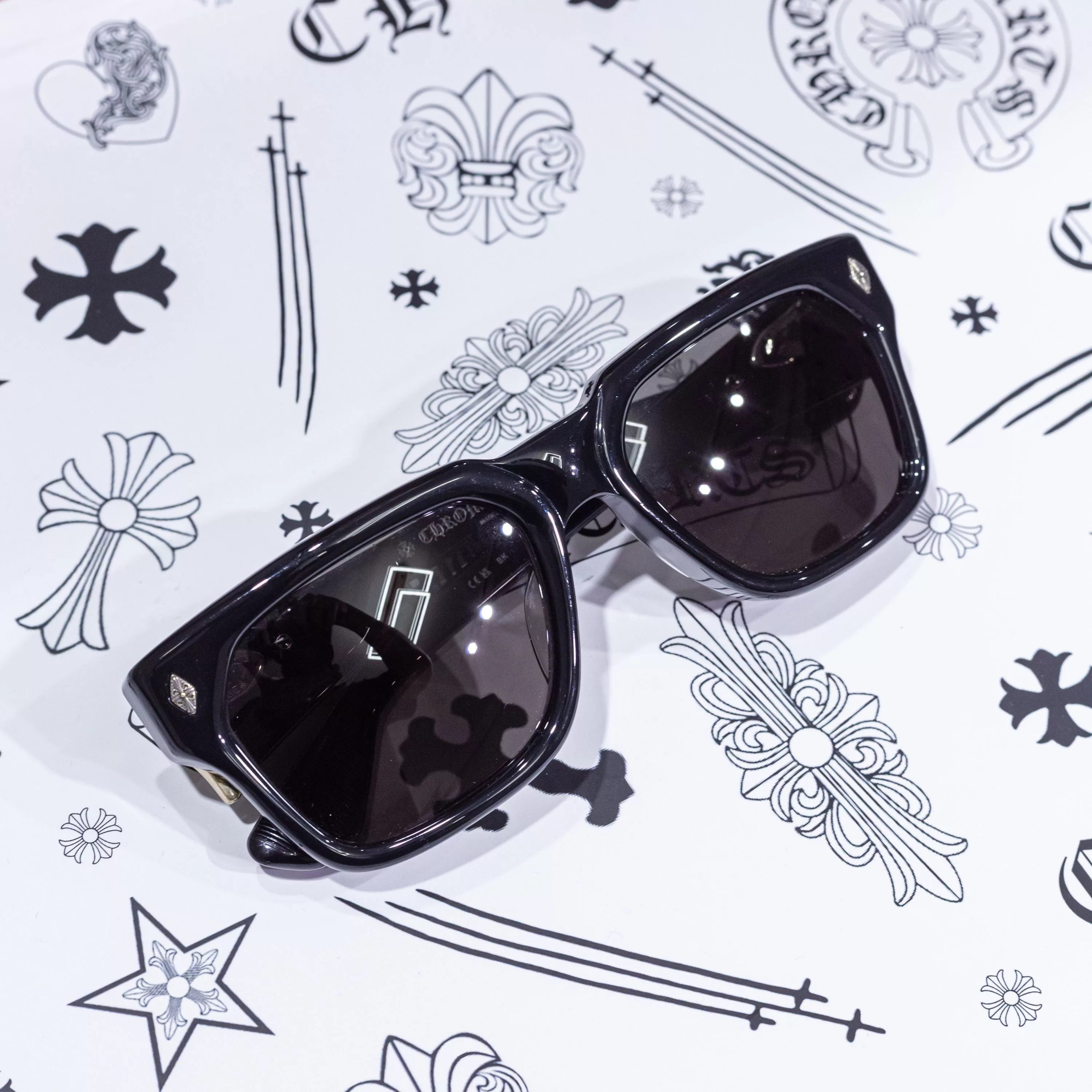 Chrome Hearts Sunglasses CHROME HEARTS SNIFFER BLACK
