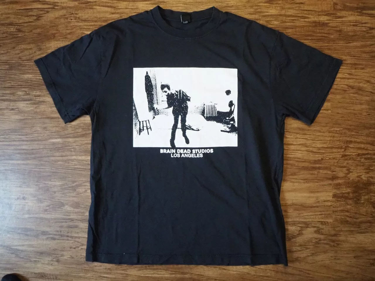 Brain Dead Short Sleeve T Shirts Brain Dead x Permanent Vacation 1980 Black