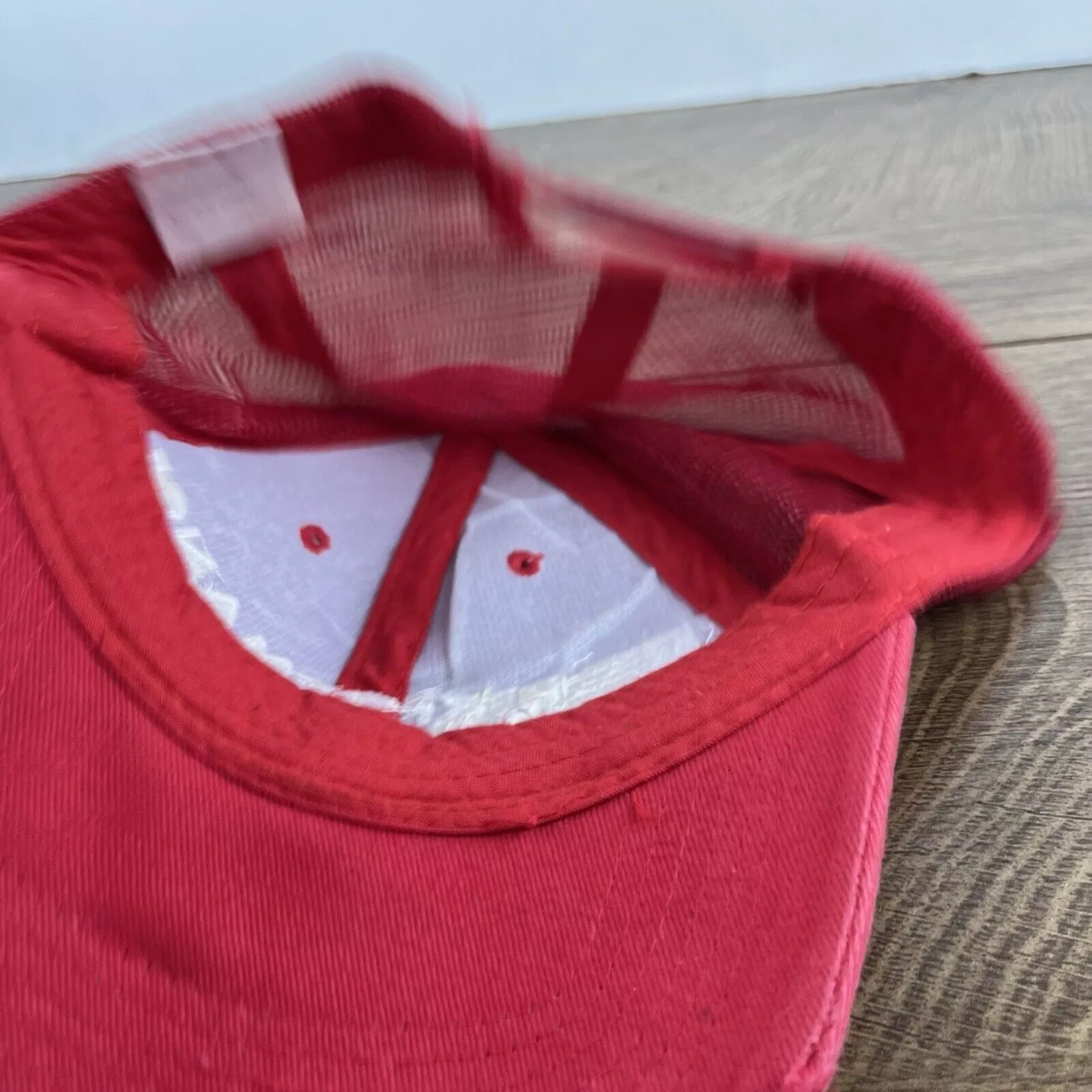 Other Hats Other Performance Food Service Hat Red Cap Adjustable Hat Red Adul