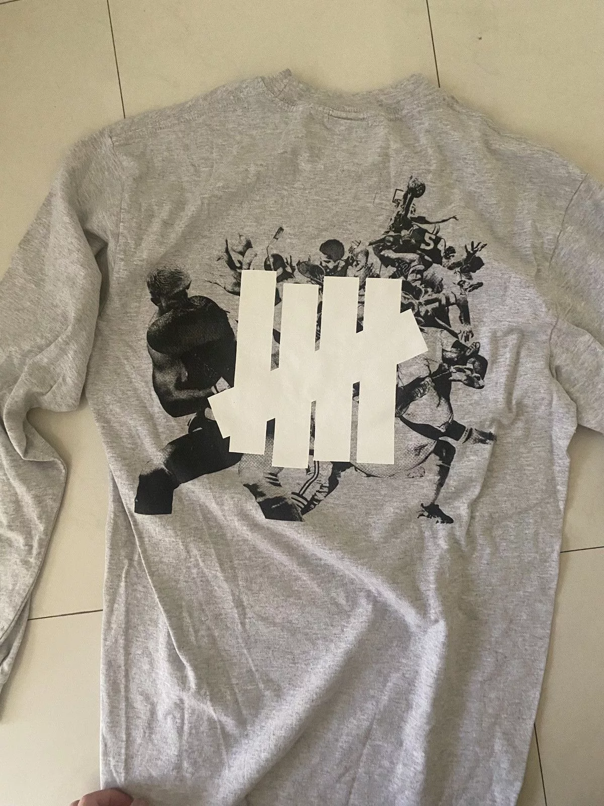 Undefeated Long Sleeve T Shirts Undefeated Long Sleeve 2002 Sports Gray