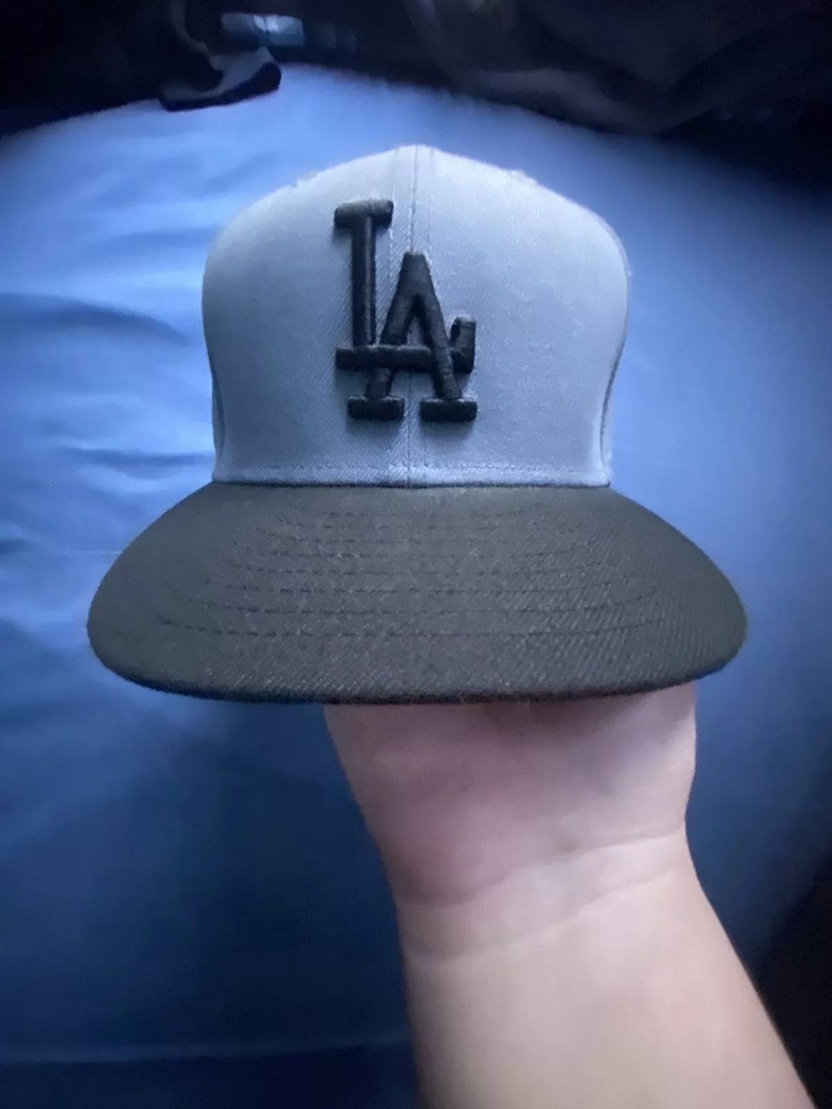 New Era Hats New Era LA Dodgers fitted hat grey/black 7 1/4 Gray