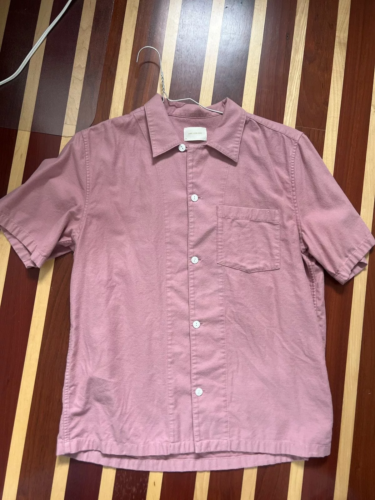 Aime Leon Dore Shirts Button Ups Aime Leon Dore Camp Collar Twill Button Up Brown