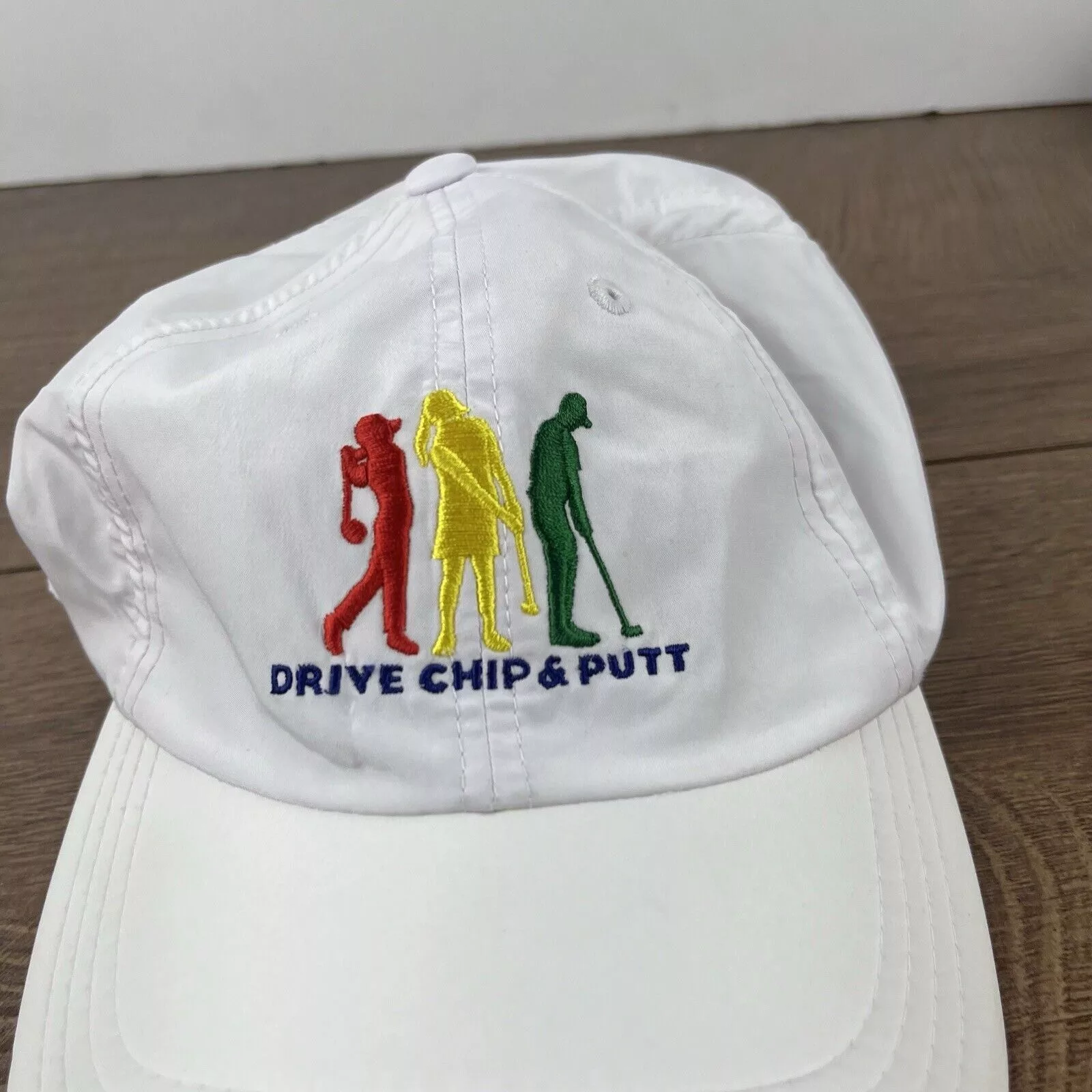 Other Hats Other Golf Hat Drive Chip Put Adjustable Hat White Adjustable Hat
