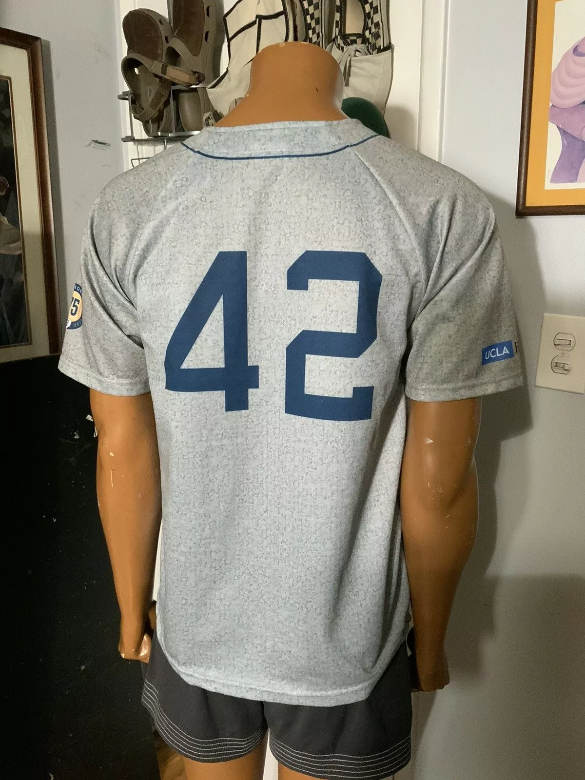 MLB Jerseys MLB Los Angeles Dodgers Jackie Robinson ‘22 75th Baseball Jersey Gray