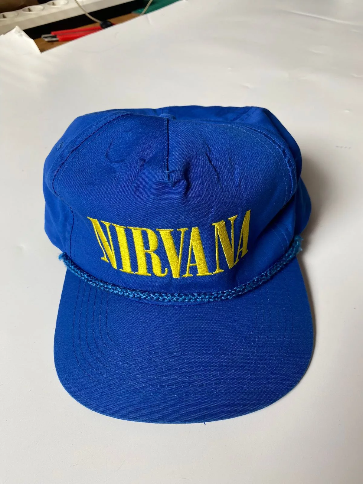 Band Tees Hats Band Tees × Vintage Snapback/Hat Nirvana Nevermind Blue