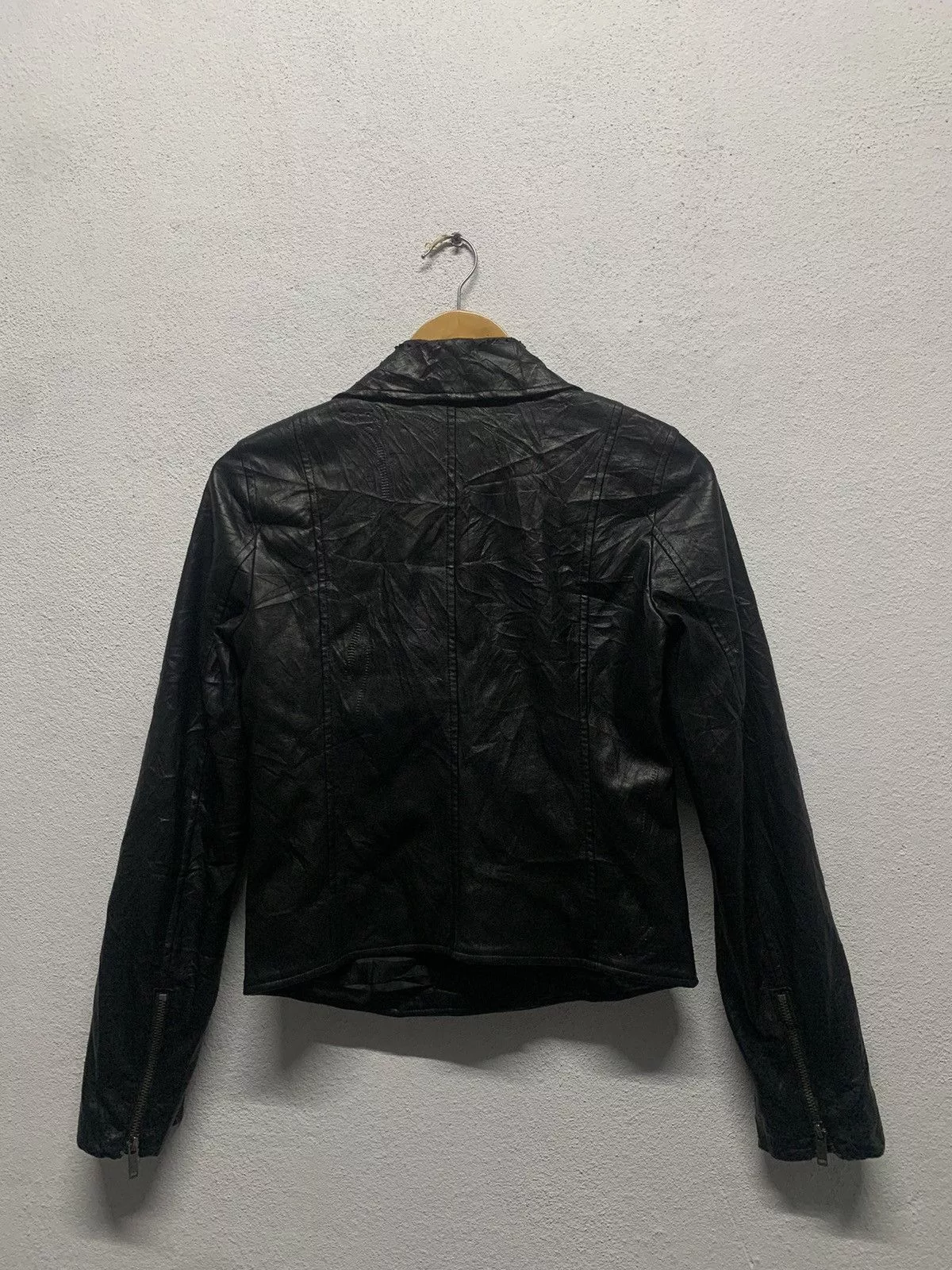 Gap Leather Jackets Gap Leather Jacket Black Avant-Garde