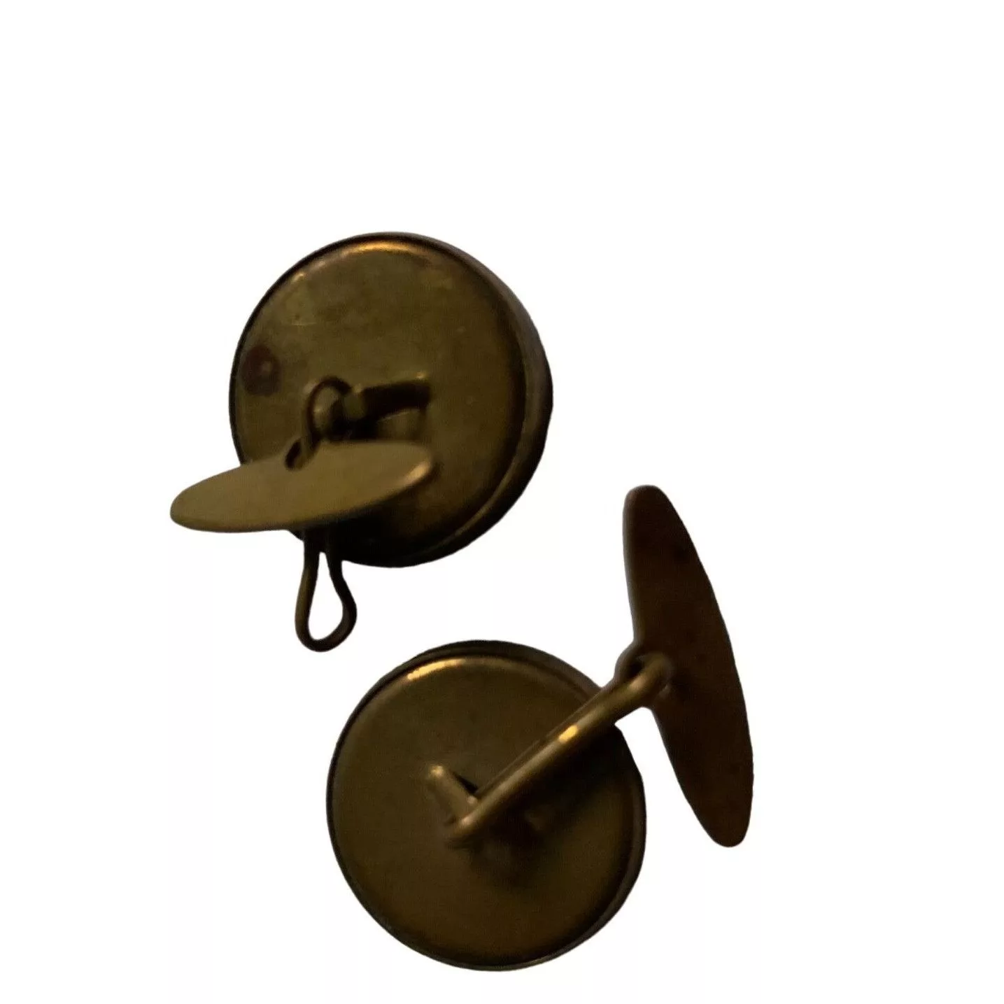 Other Miscellaneous Other Vintage Men's Round Button Train Cufflinks Brown