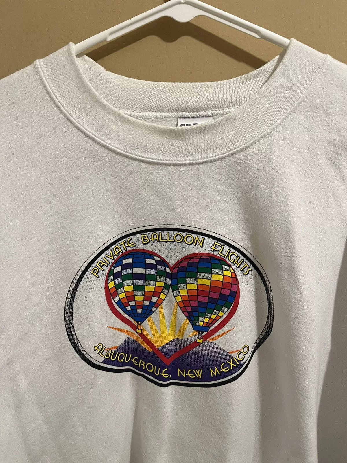 Vintage Sweaters Knitwear Vintage New Mexico Hot air balloon sweater White Streetwear
