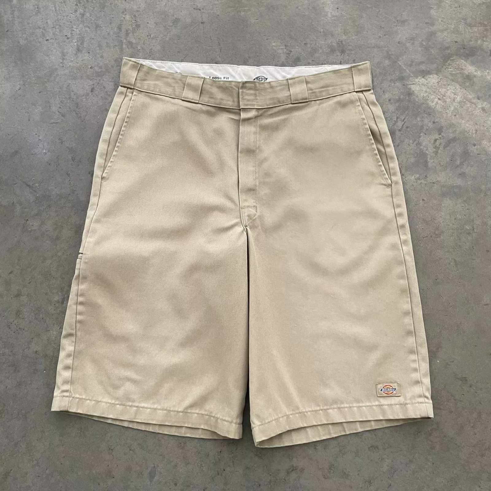 Dickies Shorts Dickies Khaki Flat Front Work Shorts Brown