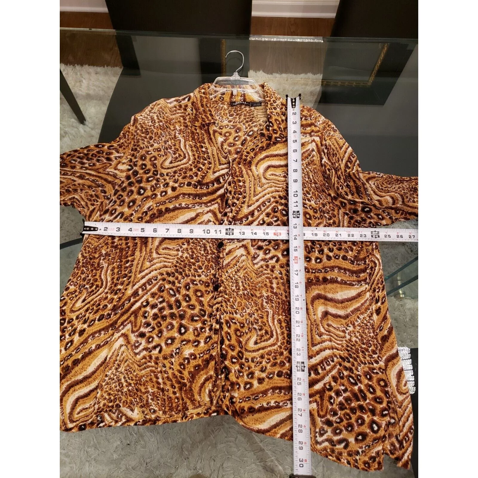 Other Button Ups Other MPH Collection Collared Long Sleeve Button Down Shirt 2X Brown