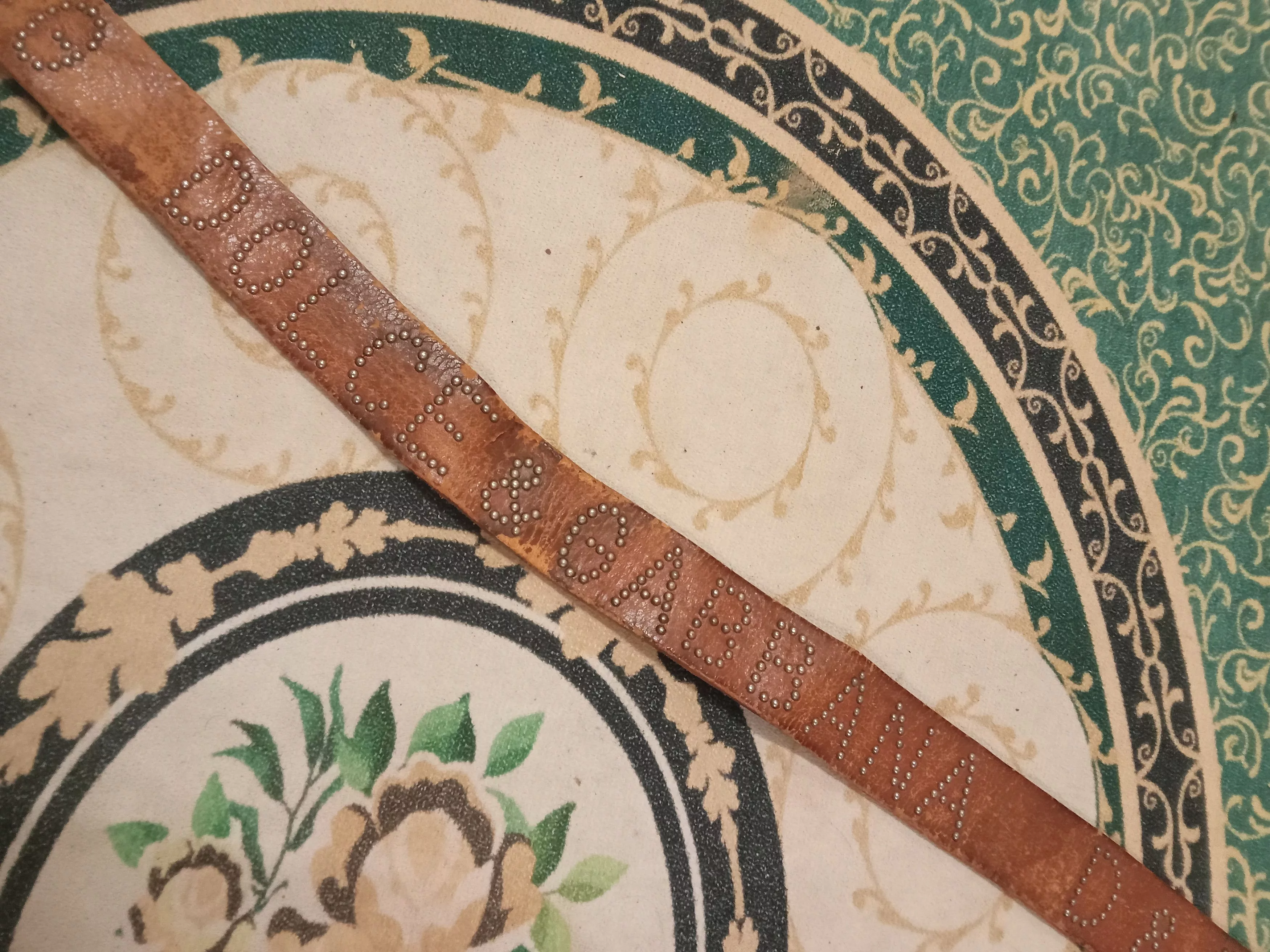 Dolce & Gabbana Belts Vintage Dolce & Gabbana Rare Studs Leather Belt Brown