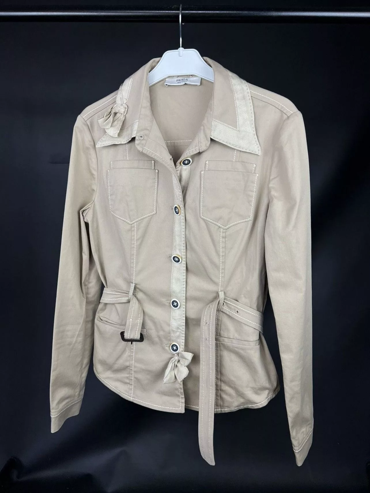 Prada Blazers Prada × Vintage Vintage Prada Women’s Beige Blazer