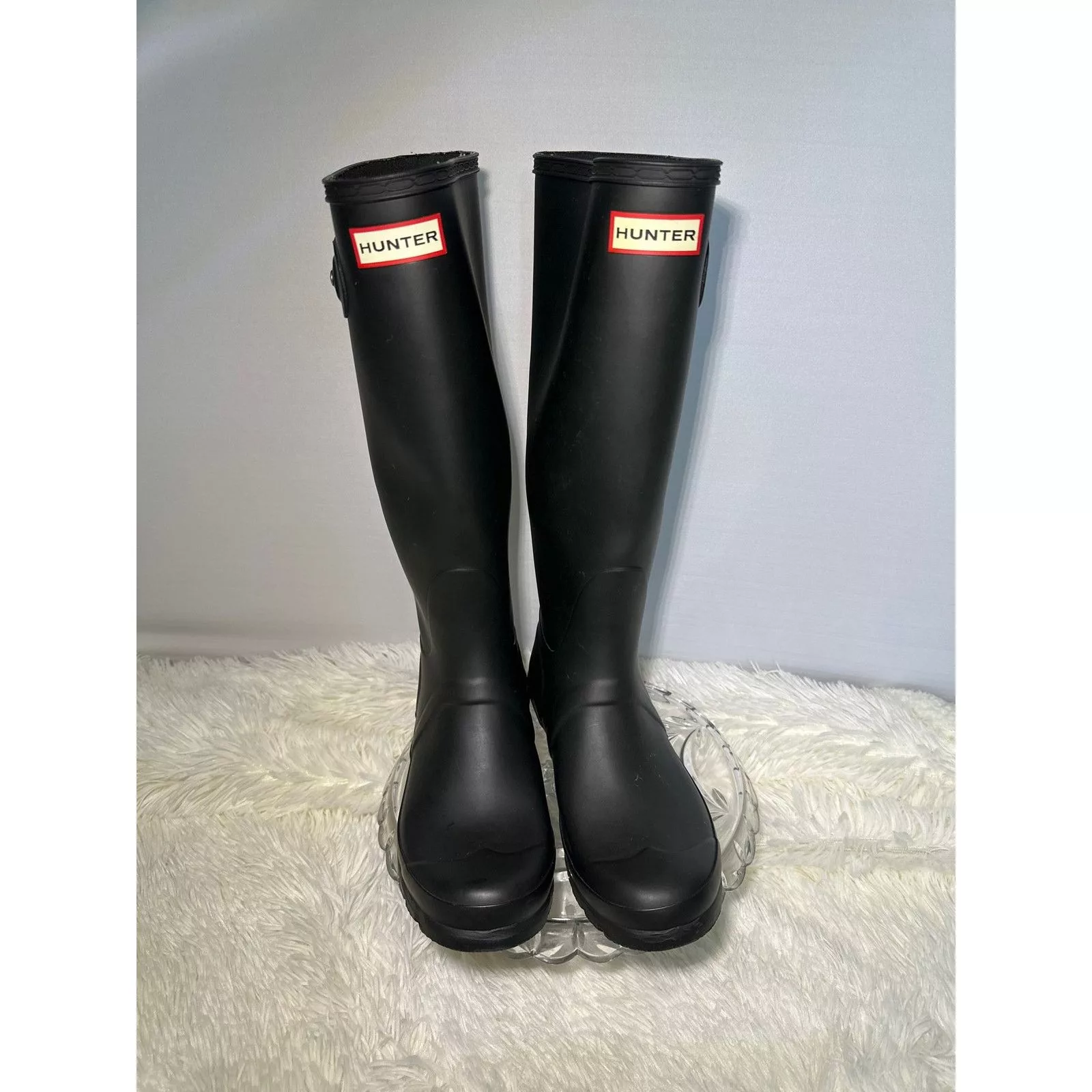 Hunter Boots Hunter Original Tall Rain Boots, Black, Women's 7