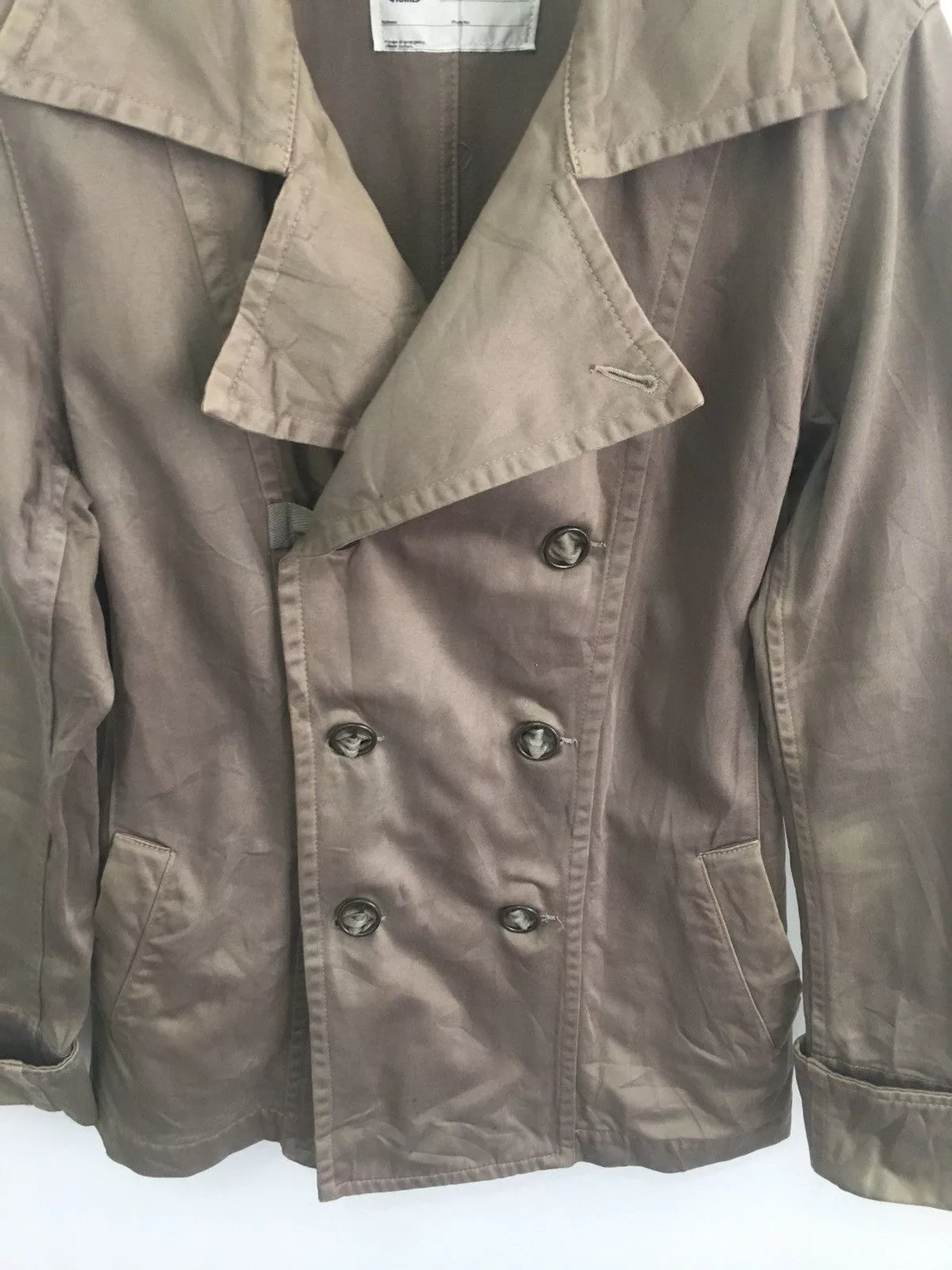 Final Home Light Jackets Final Home × Issey Miyake Final home double breasted survival jacket Gray Avant-Garde