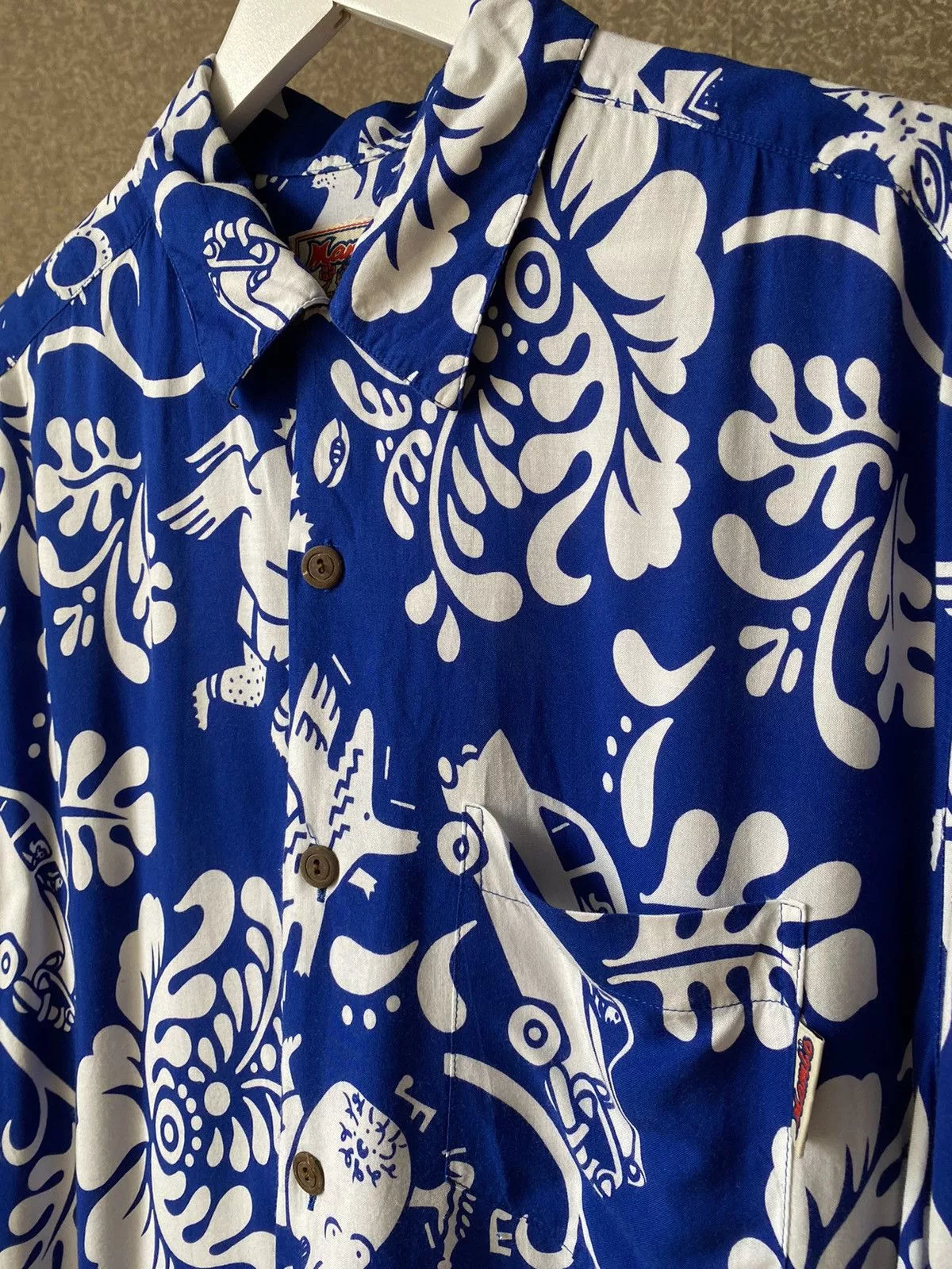Mambo Shirts Button Ups Mambo × Vintage Mambo Shirt Vintage Hawaii Blue