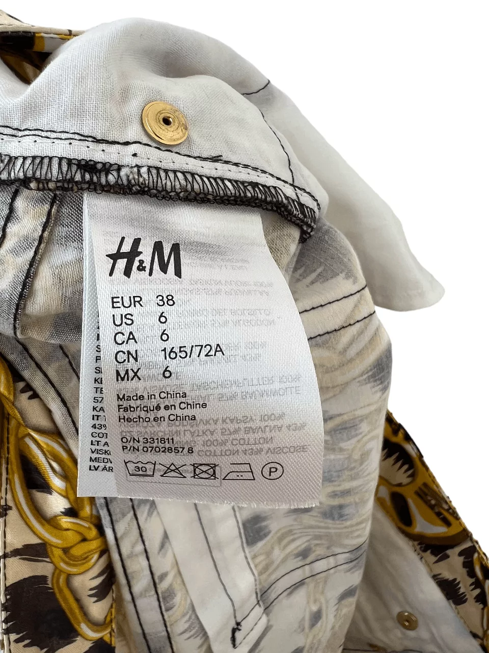 Hm Moschino pants chain 38 Multi