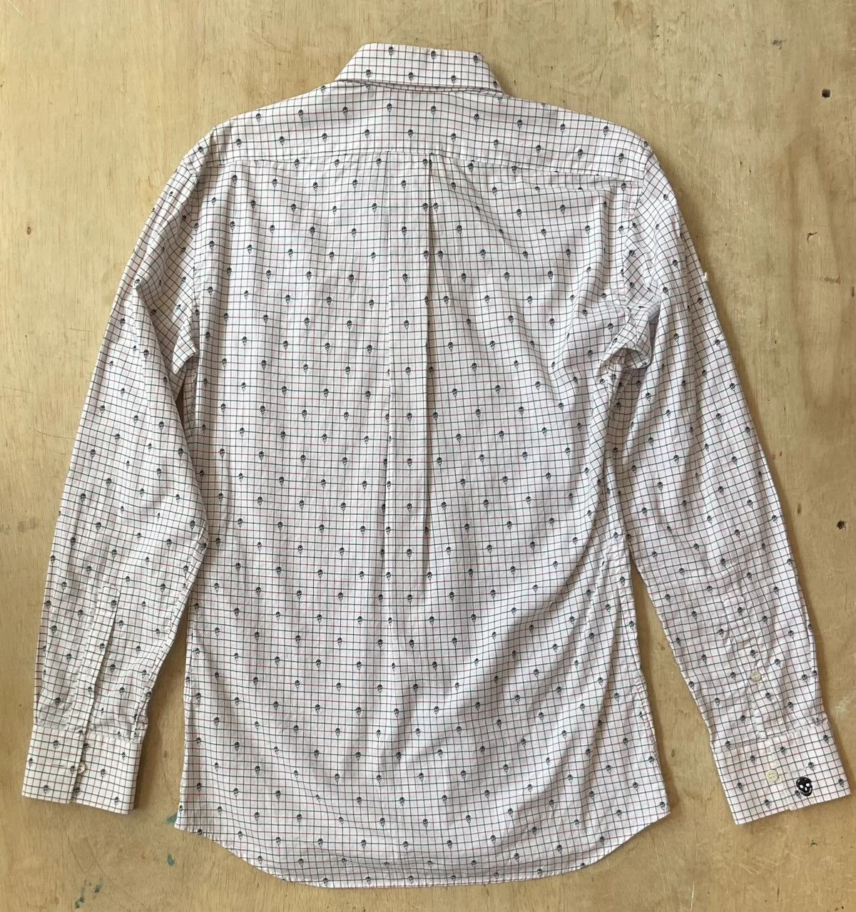 Alexander McQueen Shirts Button Ups Alexander McQueen Mini Skull Collar Shirt Size46 White