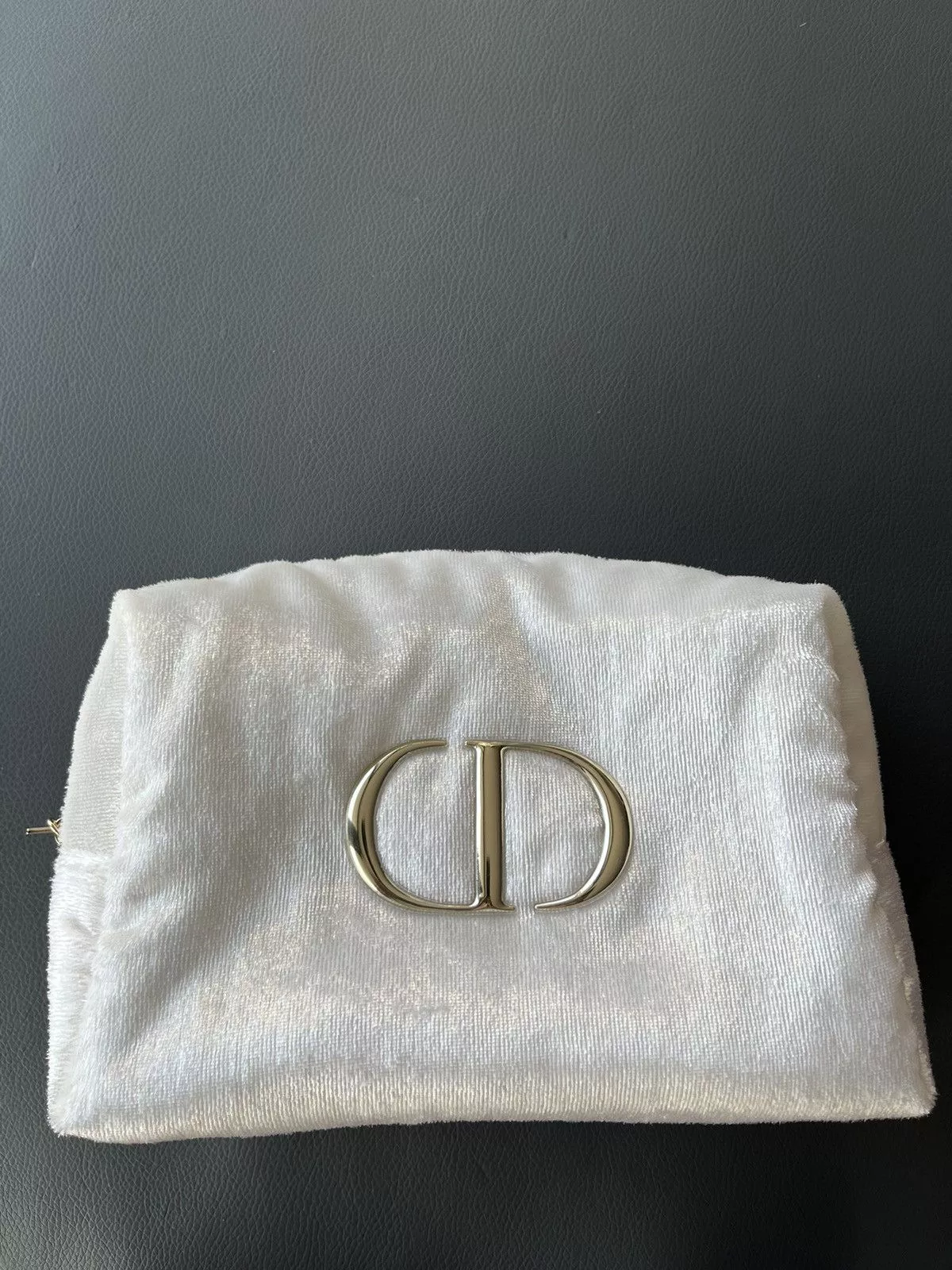 Dior Bags Luggage Brand New Dior CD Logo Cosmetic Toiletries Bag White