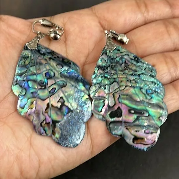 Other Earrings Other Statement Earrings Abalone Shell Dangle Drop Cli Cosplay Cos Multi Avant-Garde