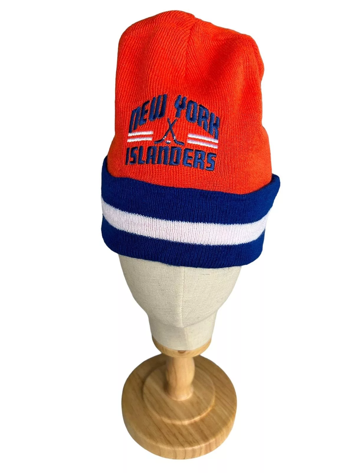 NHL Hats Vintage NHL New York Islanders Beanie Hats🔥🔥 Orange Streetwear