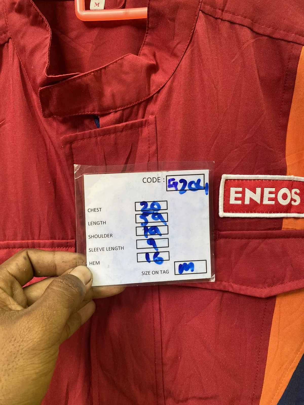 Formula 1 Light Jackets Formula 1 Vintage eneos racing overall Red