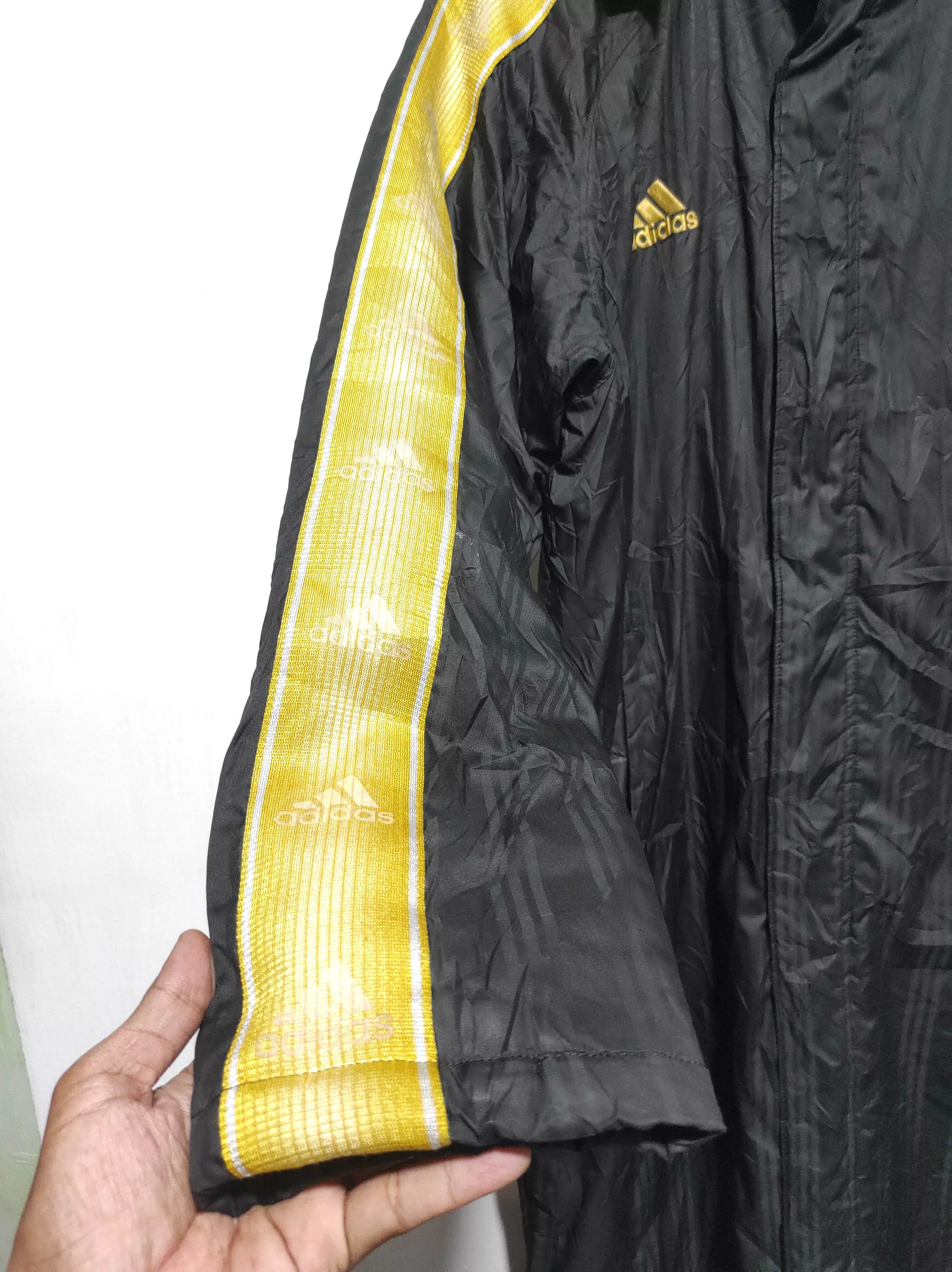 Adidas Heavy Coats Vintage Adidas Long Jacket Black